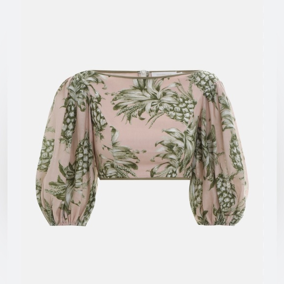 ZIMMERMANN - empire bodice printed blouse size US 8 - Picture 4 of 10